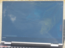 The Yoga 730 outside (shot in direct sunlight; the sky is clear)