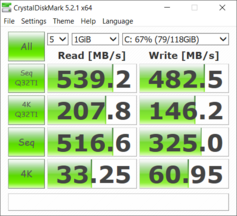 CrystalDiskMark 5 - primary SSD