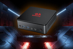 Redragon MPC745 Mini PC on a futuristic background