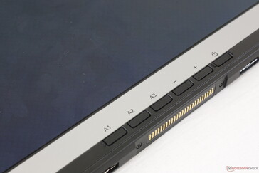 A1, A2, A3, and two more auxiliary buttons along the edges of the screen are programmable by software developers