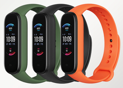 The Amazfit Band 6 comes in olive, midnight black, and orange. (Image source: AliExpress)