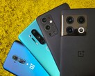 Four generations of OnePlus smartphones in the test
