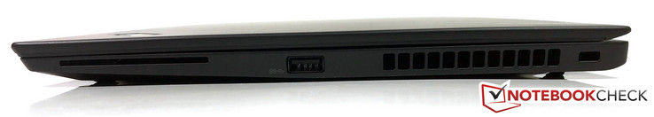 Right side: SmartCard, USB 3.0, slot for a security lock