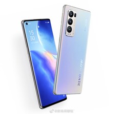 Renders of the OPPO Reno 5 Pro+. (Source: Digital Chat Station)