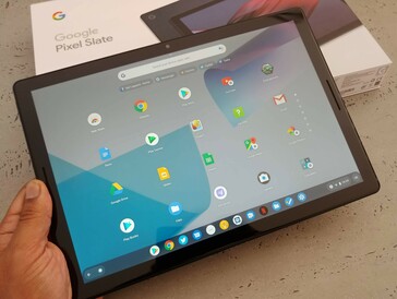 The Pixel Slate edges out the Surface Pro for the best audio and visual experience, but not by much. (Image credit: Notebookcheck)