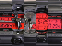 From left to right: the Casio GX-56BBR-1A, GA-700BBR-1A, GA-B2100BBR-1A, GD-O100BBR-1, and the DW-5600BBR-1 - the full