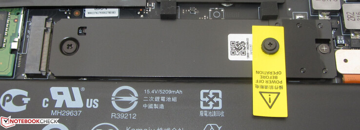 The Blade has space for two SSDs.