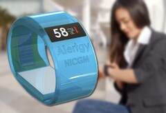 The Alertgy NICGM wristband could be available to Type 2 diabetics by 2023. (Image source: Alertgy - edited)