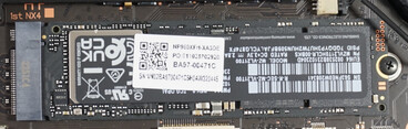 The PCIe 4 M.2 SSD can be replaced.
