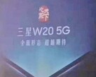The Samsung Galaxy W20 5G will turn from a high-end smartphone into a compact flip-phone. (Image source: Twitter/Ice universe)