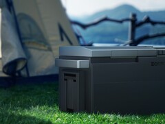 The EcoFlow Glacier portable cooler has two storage compartments. (Image source: EcoFlow)