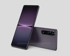 The Xperia 1 V will be hard to tell apart from its predecessor. (Image source: GreenSmartphones &amp; @OnLeaks)