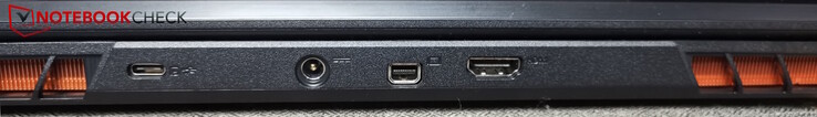 Rear: USB-C 3.2 Gen2, power, MiniDP, HDMI