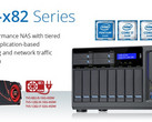 QNAP TVS-x82 business NAS with up to 8 GB RAM and up to Intel Core i7 Skylake processor