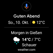 Google Assistant home screen