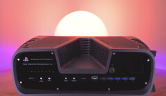 The PS5 Pro is rumoured to combine AMD's RDNA 3 and Zen 2 architectures, PS5 devkit pictured. (Image source: Macho Nacho Productions)