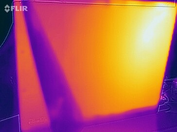 Surface temperatures in the stress test (back)