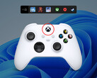 The new controller bar is a simplified form of the Xbox Game Bar. (Image source: Microsoft)