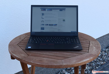 Lenovo ThinkPad E580 in the shade