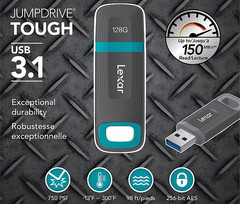 128 GB Lexar JumpDrive Tough ruggedized flash drive