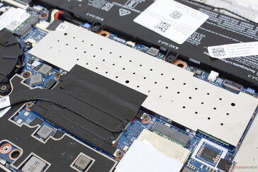 2x SODIMM slots are protected by an aluminum covering