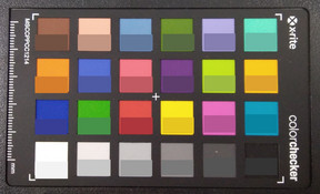 Picture of ColorChecker colors. We show the original colors in the bottom half of each patch.