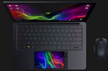Once docked, the Razer Phone can act as a touchpad...