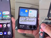 A functioning Galaxy Z Flip 7 appears in a leaked hands-on video, which was deleted rather quickly (Image source: @andrei_eclynoh)