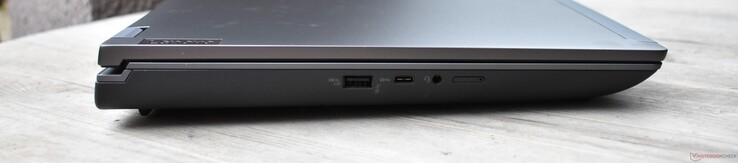 USB A 3.2 Gen 1, USB C 3.2 Gen 2 w/DisplayPort, 3.5mm audio jack, nano SIM