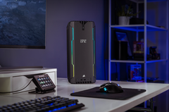 The Corsair One i300 is a powerful and compact gaming PC. (Image source: Corsair)