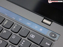 The ThinkPad X1 Carbon Touch (2014) featured an adaptive touchbar instead of a traditional function row.