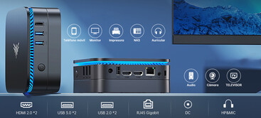 AK1 Plus N97 connectivity ports (Image source: Amazon)