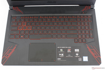 Identical layout to the FX503. Note the missing "ROG" key found on ROG notebooks