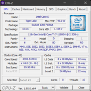 CPU-Z main page