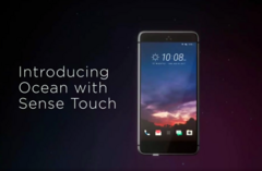 A still image from a previously leaked HTC &quot;Ocean&quot; video demoing Sense Touch. (Source: Evan Blass)
