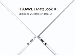 The new MateBook X will be unveiled on August 19 in China. (Image source: Huawei - edited)