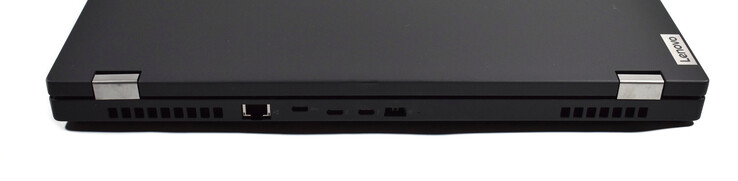 Back: RJ45-Ethernet, USB-C 3.1 Gen 1, 2x Thunderbolt 3, slim tip charger