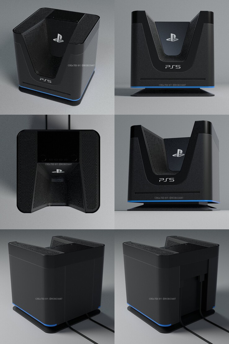 PlayStation 5 concept design. (Image source: @robo3687)