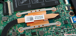 A look at the heatsink on the Core i5-8250U