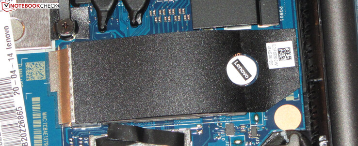 An NVMe SSD serves as system drive