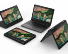 The 100e is the only model not to feature the 2-in-1 design among the three new Chromebooks. (Source: Lenovo) 