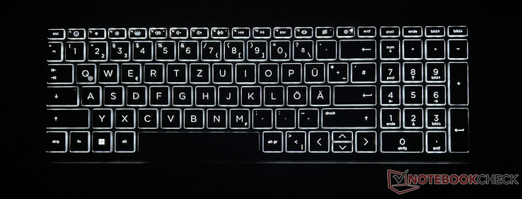 Even keyboard illumination