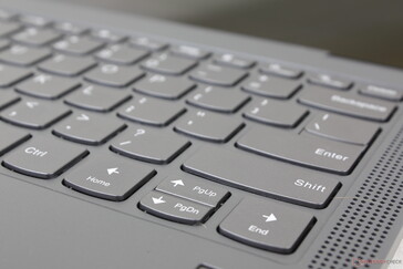 Shortened Up and Down keys in favor of an elongated Shift key