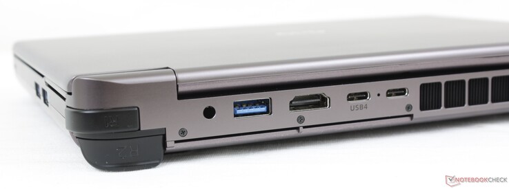 Rear: USB-A 3.2 Gen. 2, HDMI 2.1, USB-C 4 w/ DisplayPort + Power Delivery, USB-C w/ Thunderbolt 4 + DisplayPort + Power Delivery