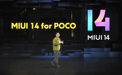POCO briefly discussed &#039;MIUI 14 for POCO&#039; during this week&#039;s POCO X5 series launch event. (Image source: POCO via Xiaomiui)