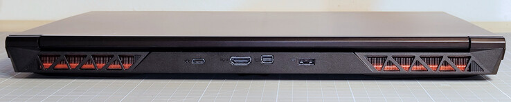 USB Type-C Gen 2x1, Mini DisplayPort 1.4a (G-Sync), HDMI 2.1 (G-Sync; HDCP 2.3), Power connector