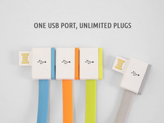 The cables come in a variety of bright colors