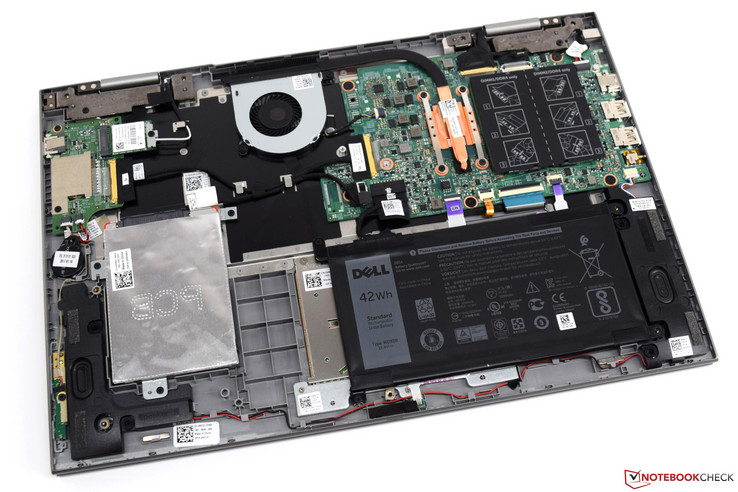 Dell Inspiron 15 5579 with bottom cover removed