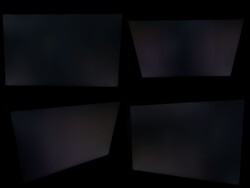 Black screen from various angles