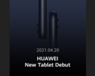 Huawei's latest tablet teaser. (Source: Twitter)